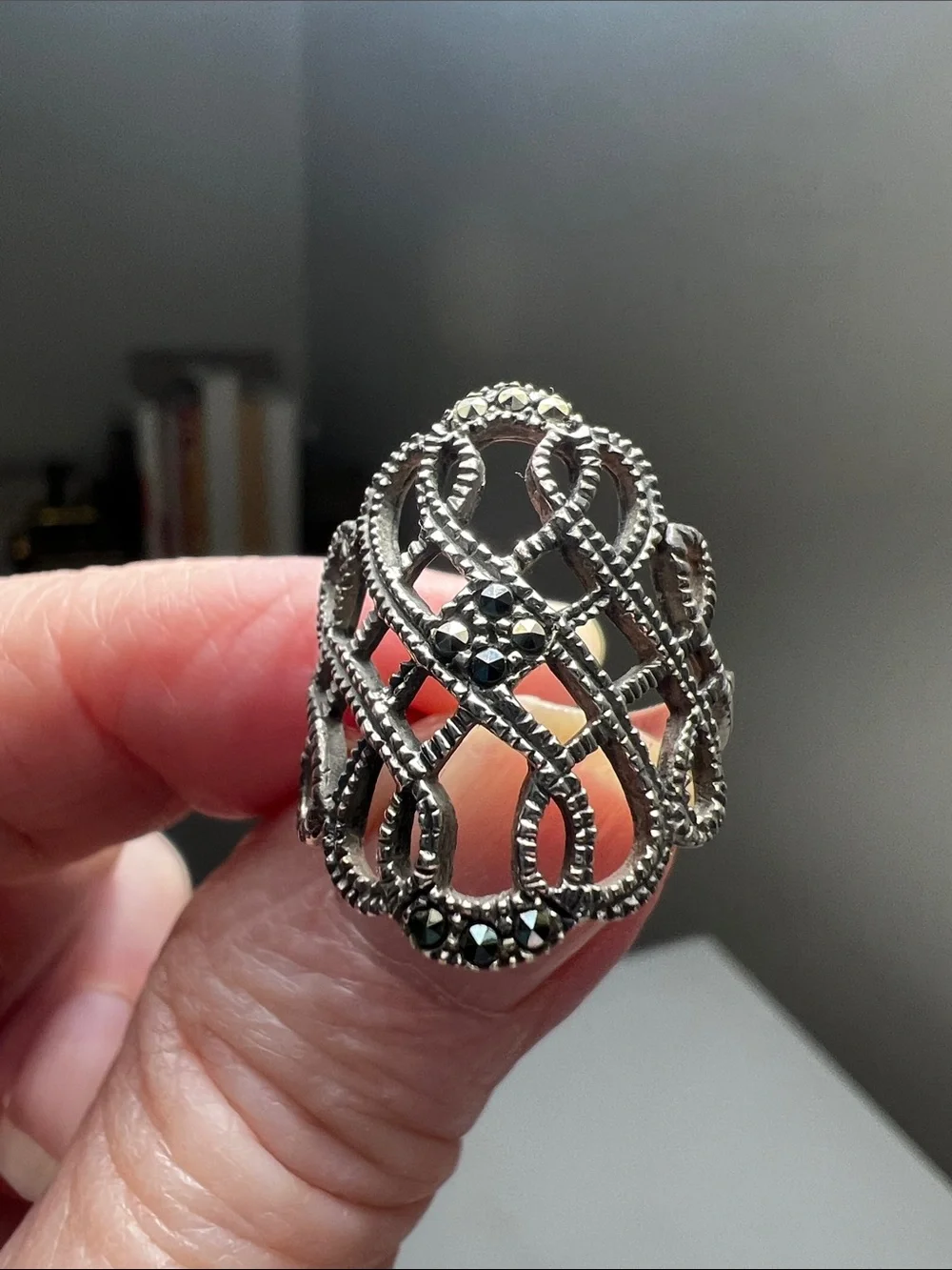 925 Sterling Silver airy openwork
